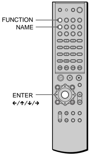 SONY AVD-S50ES - Nommer des stations présélectionnées - 1