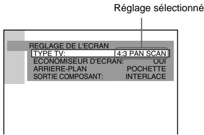 SONY AVD-S50ES - Sélectionnez un réglage en appuyant sur / , puis appuyez sur ENTER. - 1