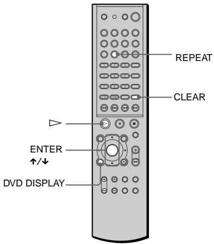 SONY AVD-S50ES - Lecture repétée (Répétition de - 1