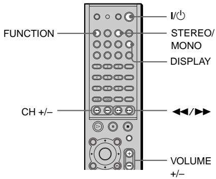 SONY AVD-S50ES - Ecoute de la radio - 1