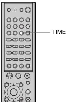 SONY AVD-S50ES - Visualisation du temps de lecture et de la durée restante dans la fenêtre d'affichage du panneau frontal - 5
