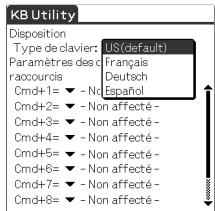 SONY CLIE PEGA-KB100 - Modification du type de clavier - 1