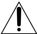 Warning symbol image with exclamation mark inside triangle