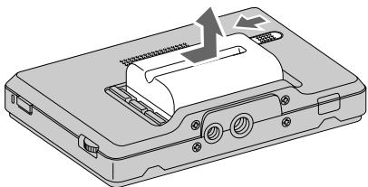 SONY CLM-V55 - Pour retirer la batterie - 1