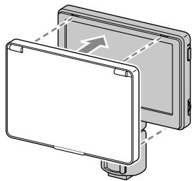 SONY CLM-V55 - Attaching the sun shade hood - 1