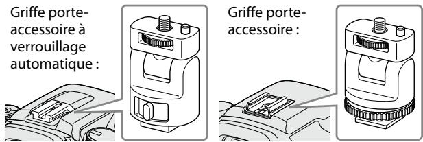 Griffe porte- accessoire à verrouillage automatique : Griffe porte- accessoire :