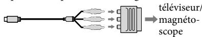 SONY DEV-3 - Si votre téléviseur ou votre magnétoscope est équipé d'un adaptateur 21 broches (EUROCONNECTOR) - 1