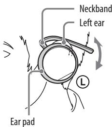 Neckband Left ear Ear pad