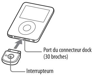 Port du connecteur dock (30 broches) Interrupteurn