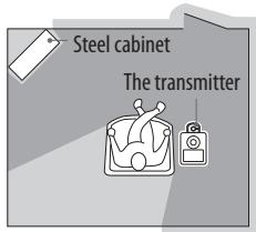 Steel cabinet The transmitter