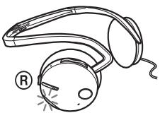SONY DR-BT21IK/B - Make sure that headset indicator (red) lights up while charging. - 1