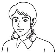 SONY DR-BT21IK/B - Place the neckband on the neck. - 1