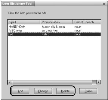 SONY ERS-210 - Schaltfläche Add - 1