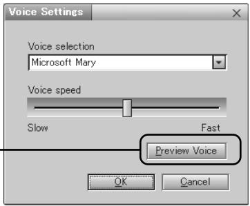 SONY ERS-210 - Klicken Sie auf die Schaltfläche „Settings“ auf der Registerkarte „Voice“. - 2