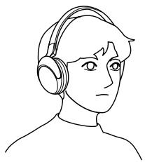 SONY MDR-RF960RK - Placez le casque sur votre tête. - 1