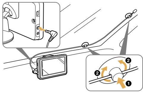 SONY NV-U74T - Installing the TMC antenna - 1