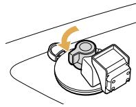 SONY NV-U74T - Presionefirmamente y gire la palanca en el sentido contrario a las agujas del reloj para bloquearlo en la posicion. - 2