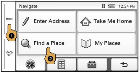 SONY NV-U74T - Searching by POI (Points Of Interest) name - 1