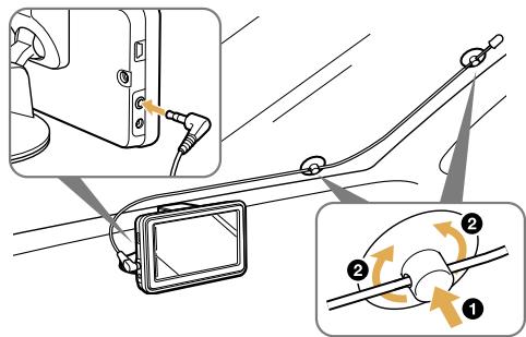 SONY NV-U74T - Instalación de la antenna TMC - 1