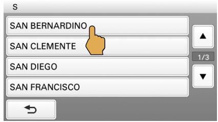 SONY NV-U74T - Définissez le nom de la ville. - 3