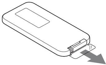 SONY SA-NS310 - Przygotowanie pilota - 1