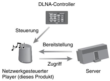 SONY SA-NS400 - Abspielen von Audio-Inhalt auf einem Server mittels eines Controllers - 1