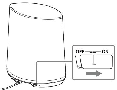 SONY SA-NS400 - Schieben Sie den Ein/Aus-Schalter auf ON - 1
