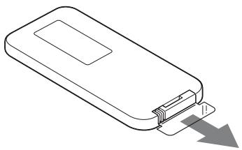 SONY SA-NS400 - Preparazione del telecomando - 1