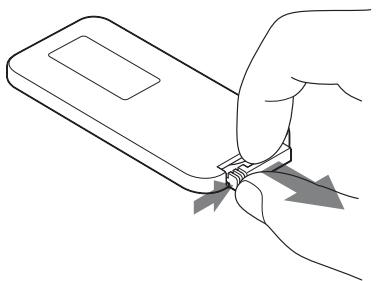 SONY SA-NS410 - Wymiana baterii w pilocie - 1