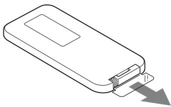 SONY SA-NS410 - Préparation de la télécommande - 1