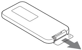 SONY SA-NS410 - Przygotowanie pilota - 1