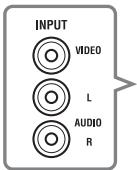 INPUT VIDEO L AUDIO R