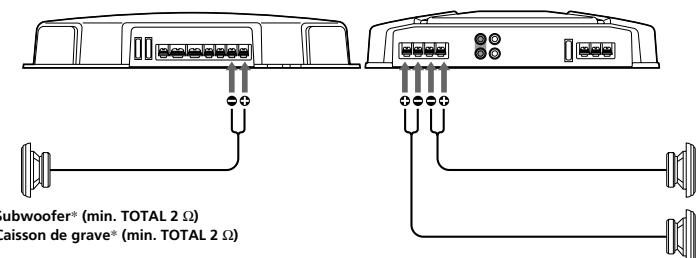 ubwoofer® (min. TOTAL 2 Ω) laisson de grave® (min. TOTAL 2 Ω)
