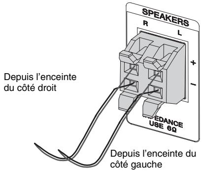 SONY CMT-DX400 - Raccordez les enceintes. - 1