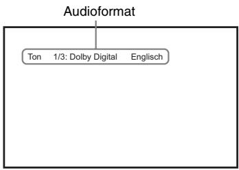 SONY CMT-DX400 - Anzeigen der Audioinformationen der Disc (nur DVD/DivX) - 1