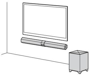 SONY HT-CT660 - Installation de la barre de son - 2