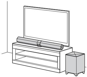SONY HT-CT660 - Installation de la barre de son - 1
