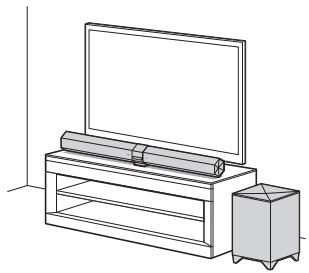 SONY HT-CT660 - Installing the Sound Bar - 1