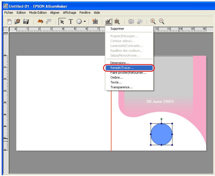 EPSON ALBUMMAKER 2 - Modification d'une forme - 1