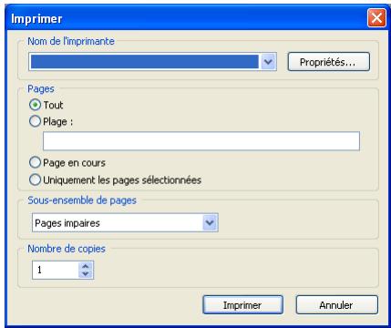 EPSON ALBUMMAKER 2 - Boîte de dialogue Imprimer - 1