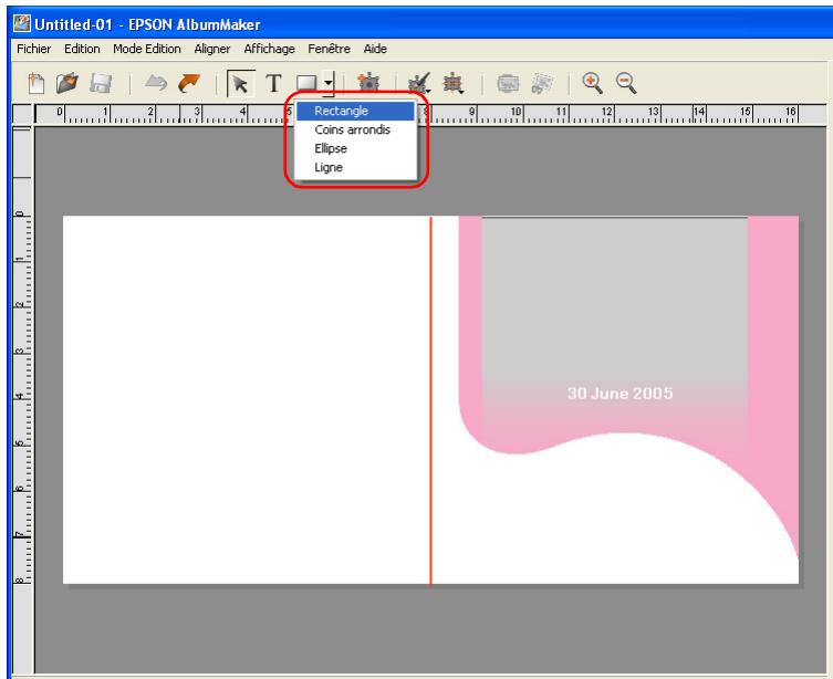 EPSON ALBUMMAKER 2 - Trace d'une forme - 1