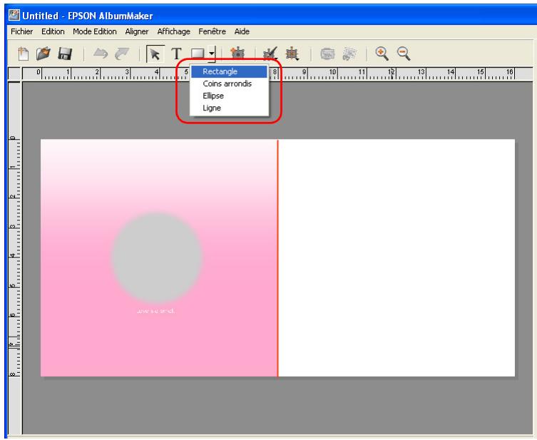 EPSON ALBUMMAKER 2 - Positionnement des formes - 1