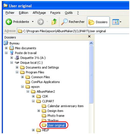 EPSON ALBUMMAKER 2 - Ajout d'un clipart - 1
