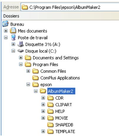 EPSON ALBUMMAKER 2 - Configuration des dossiers EPSON AlbumMaker - 1