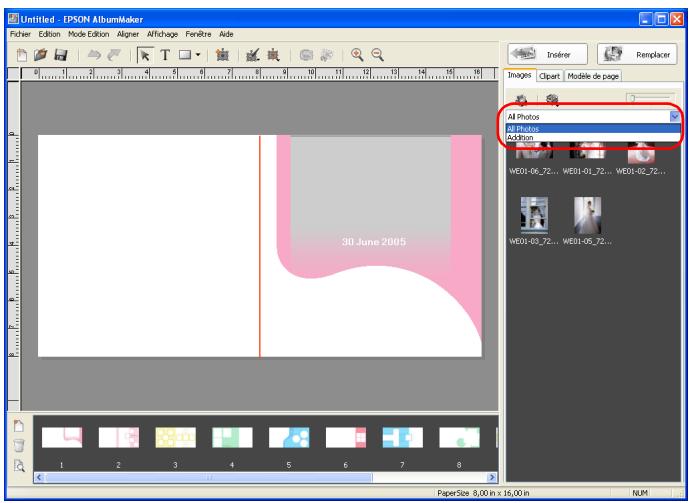 EPSON ALBUMMAKER 2 - Disposition des images - 1