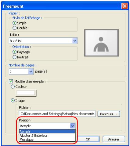EPSON ALBUMMAKER 2 - Définisse le paramètre Indiquer. - 1