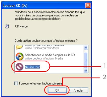 EPSON ALBUMMAKER 2 - Lors de l'utilisation d'un logiciel d'enregistrement sur CD (Windows 2000/XP) - 2