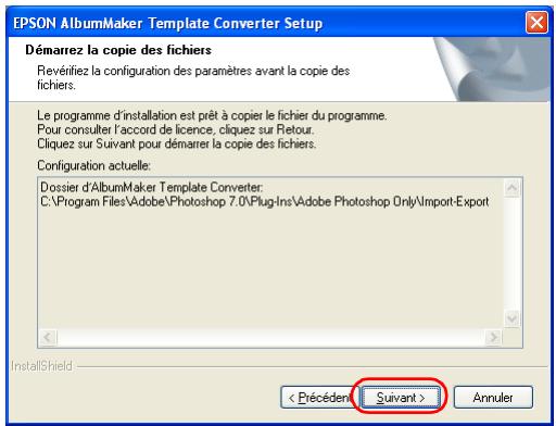 EPSON ALBUMMAKER 2 - Installation de Template Converter - 3