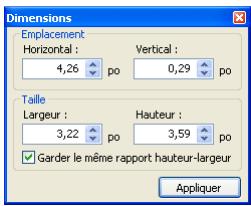 EPSON ALBUMMAKER 2 - Définissez la taille et l'emplacement de l'objet. - 1