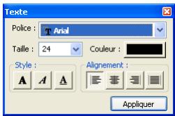 EPSON ALBUMMAKER 2 - Modification du format du texte - 1